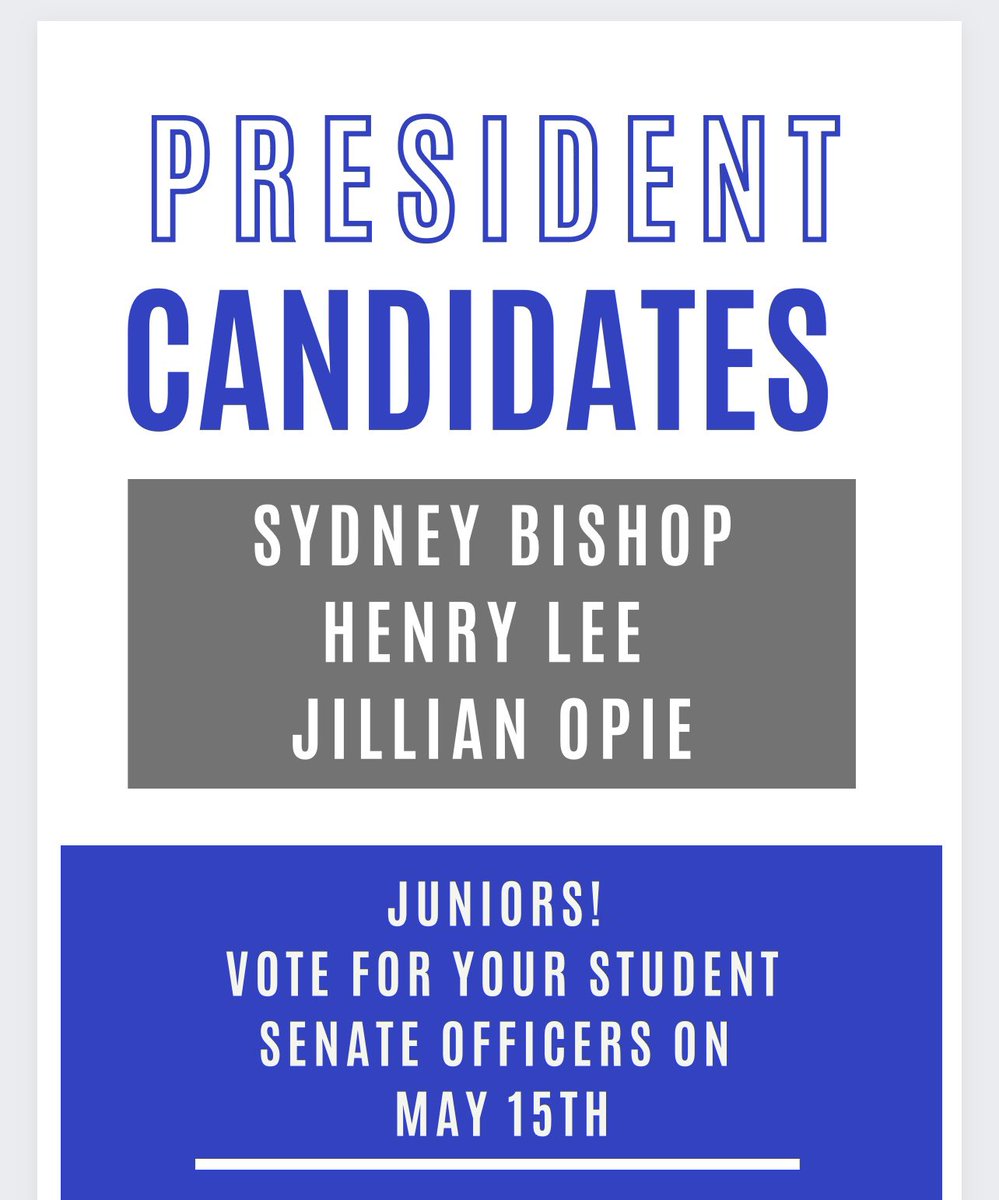 Last but not least… our president candidates!