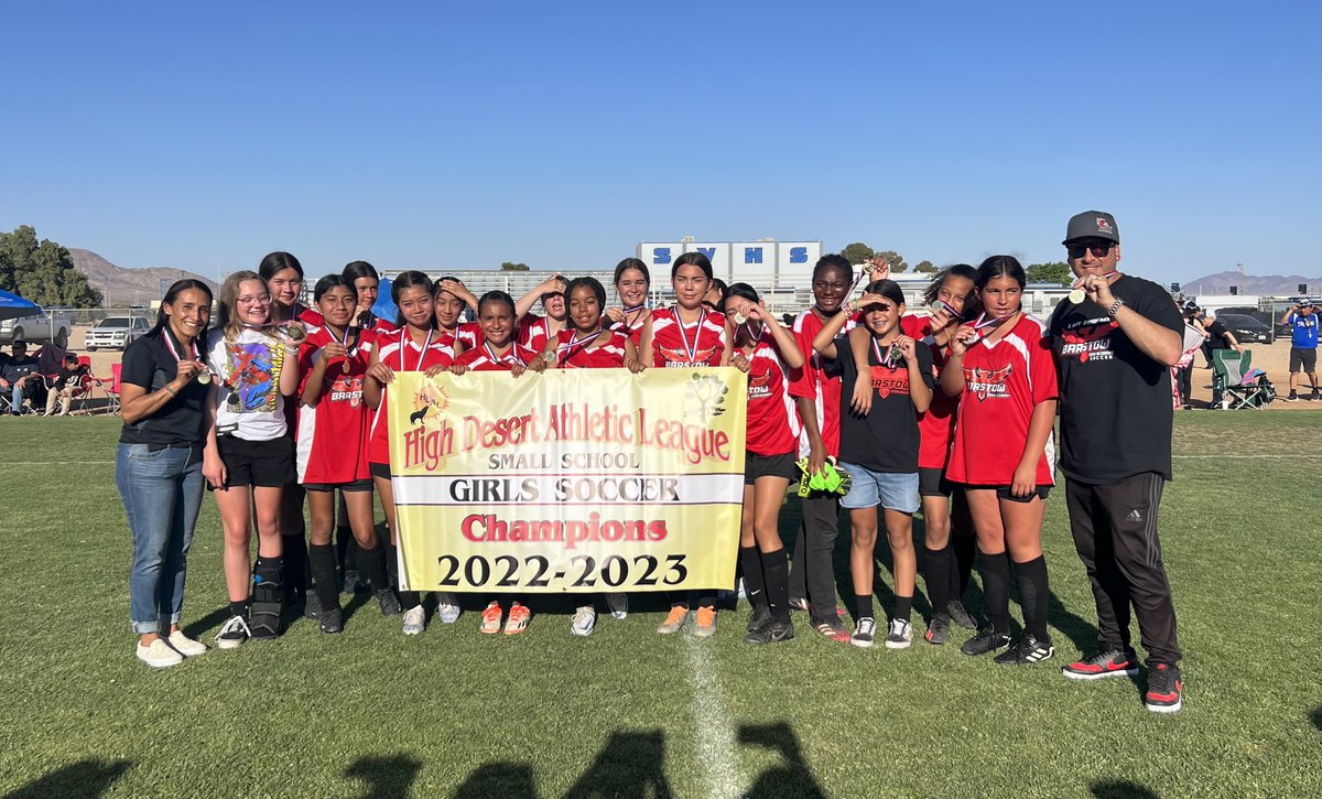 BarstowSTEM's tweet photo. CONGRATUALTIONS to STEM Girls Soccer HDAL Champions! https://t.co/HPVT3VN5vV