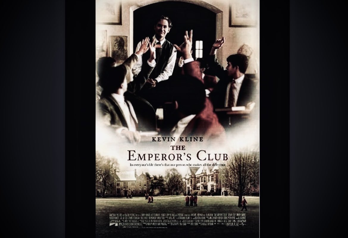 #nowwatching “The Emperor's Club” - I played teacher, William Hundert…by #KevinKline