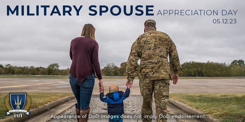 Happy #MilitarySpouseAppreciation Day!

#tridentfamily #tridentstrong #milspouse #military #veterans #highered #onlineed #studentsuccess #academicexcellence #dba #masters #servicemembers #armedforces #education