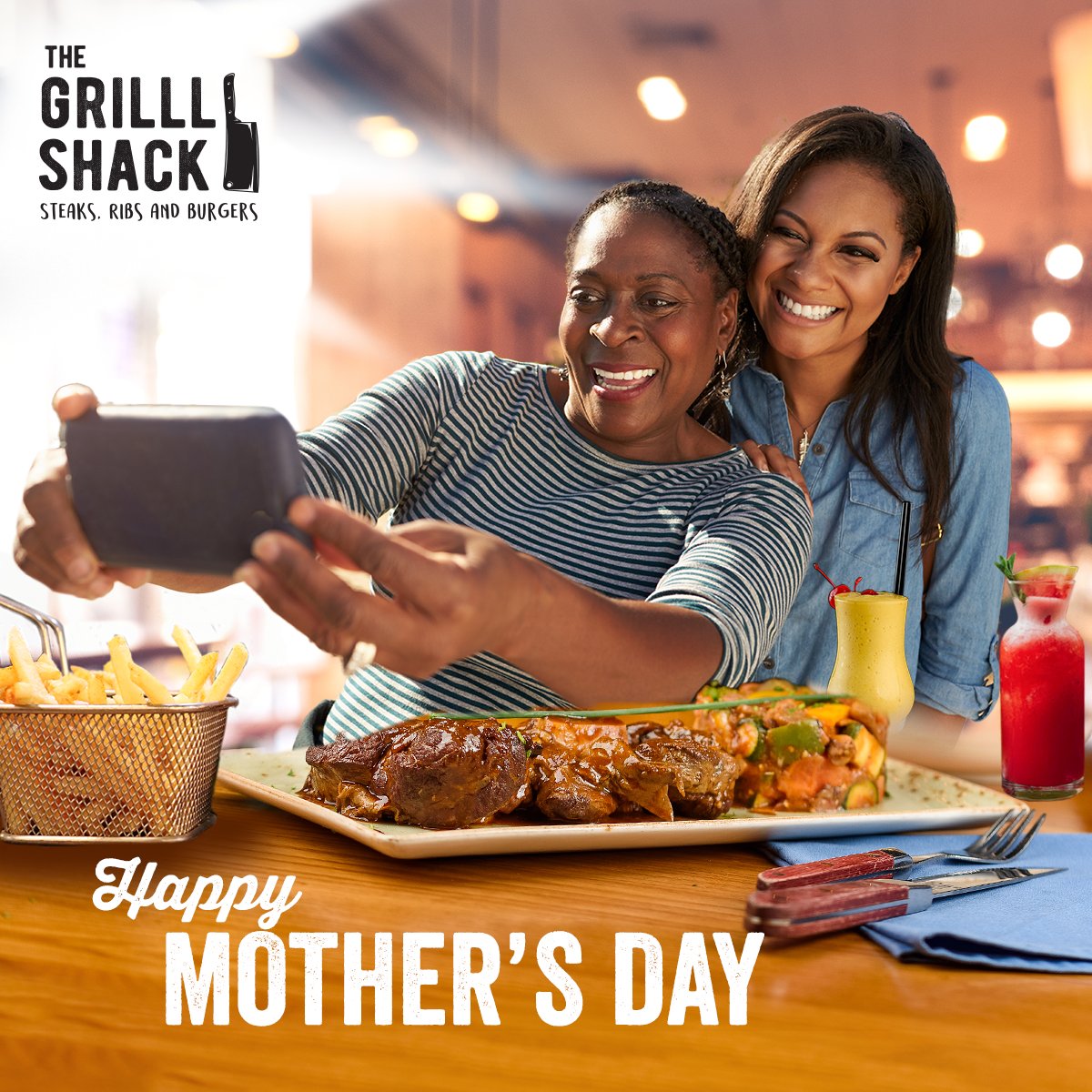 GrilllShackKe's tweet photo. Here's to the woman who brought the family together with delicious meals around the table. Celebrate mom this #MothersDay with a feast and the fam with us...just like old times!
#GrilllShakeKe
#MothersDay2023 https://t.co/WydQgZrlkB