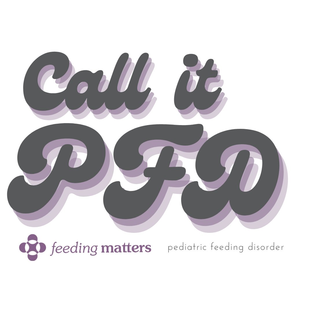 FeedingMatters's tweet photo. Until recently, pediatric feeding disorder didn't have an agreed upon name. With help from the feeding community, we changed that. Now, we can all rally around one name, one cause: #callitpfd

Learn more about pediatric feeding disorder at https://t.co/e5AEUGn47s https://t.co/8ciQdjCKva