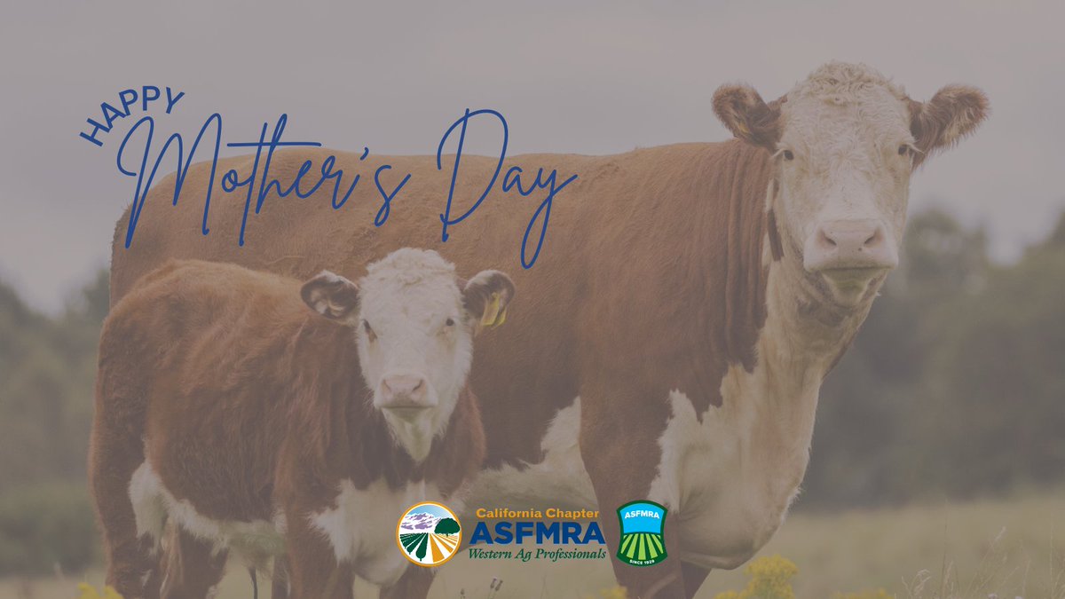 Happy Mother's Day!

#calasfmra #asfmra #AG #Agriculture #mothersday #happymothersday2023