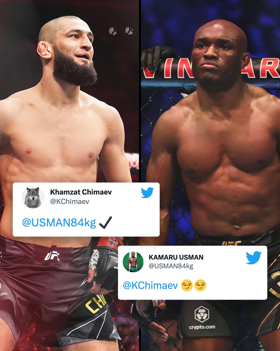 Kamaru Usman has responded to Khamzat Chimaev's tweet 👀