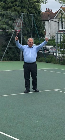 Conwaytennis's tweet photo. Community Coronation fun with #FriendsofConwayRec last Monday: 100's of residents; great vibe, fun games for all; @BambosMP kindly judged best crown designs & then played tennis vs. head coach, who played with...a frying pan! £££ raised for @cookingchamps, Rec & our outreach prog https://t.co/757rUP4TAF