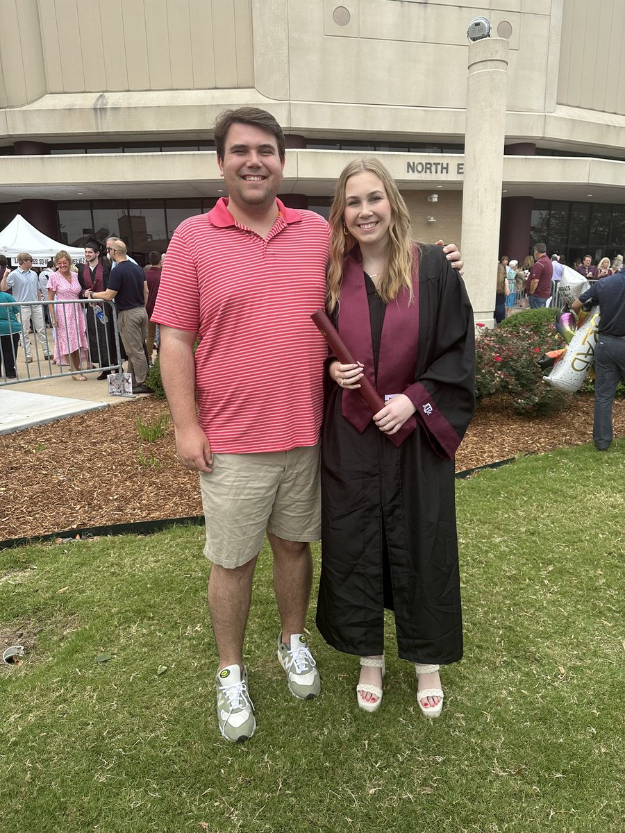 Congrats to the little sis for getting her degree from Texas A&amp;M. I taught her everything she knows