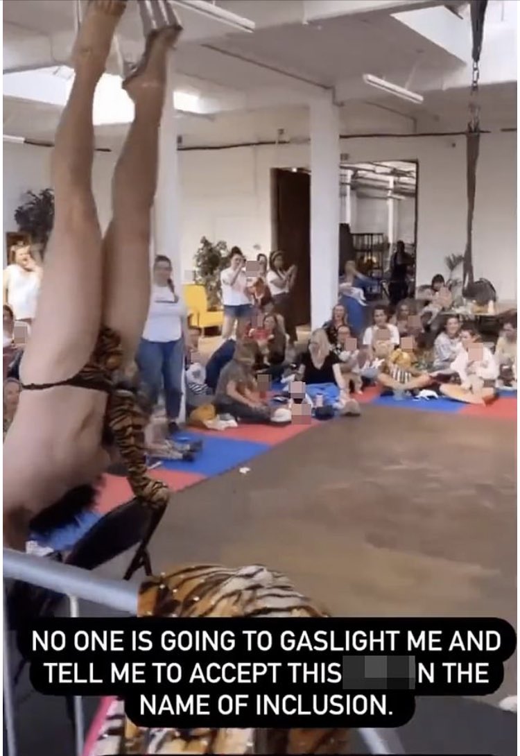 Snapshot from the drag story time for 0-2 year olds in london called cabababarave. Wtf has happened to society. Silence from <a href="/BBCNews/">BBC News (UK)</a> <a href="/Channel4News/">Channel 4 News</a> <a href="/itvnews/">ITV News</a> pandering to lunacy!! This isn’t lgbt , don’t tie it to them #wokebritain #radicalleftism #whathappenedtothemoralleft