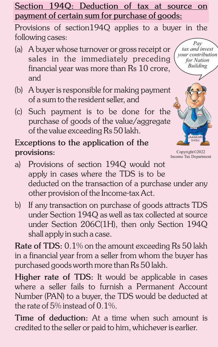 Section 194Q
Deduction of tax at source on payment of certain sum for purchase of goods
4/5