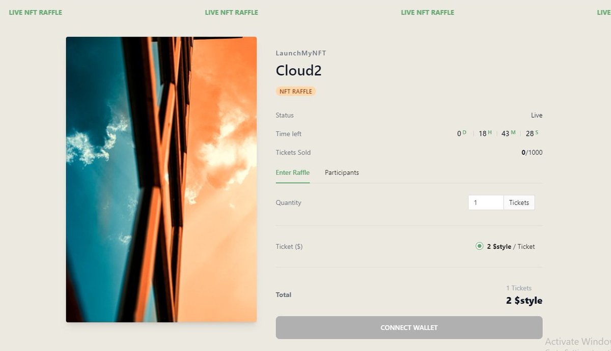 Cloud2 raffle is live, I'm excited to see who wins this one. All you have to do is buy $style and enter the raffle. Link to buying $style below. Raffle powered by @DiamondVaults diamondvaults.io/?raffle=eDOFEs…