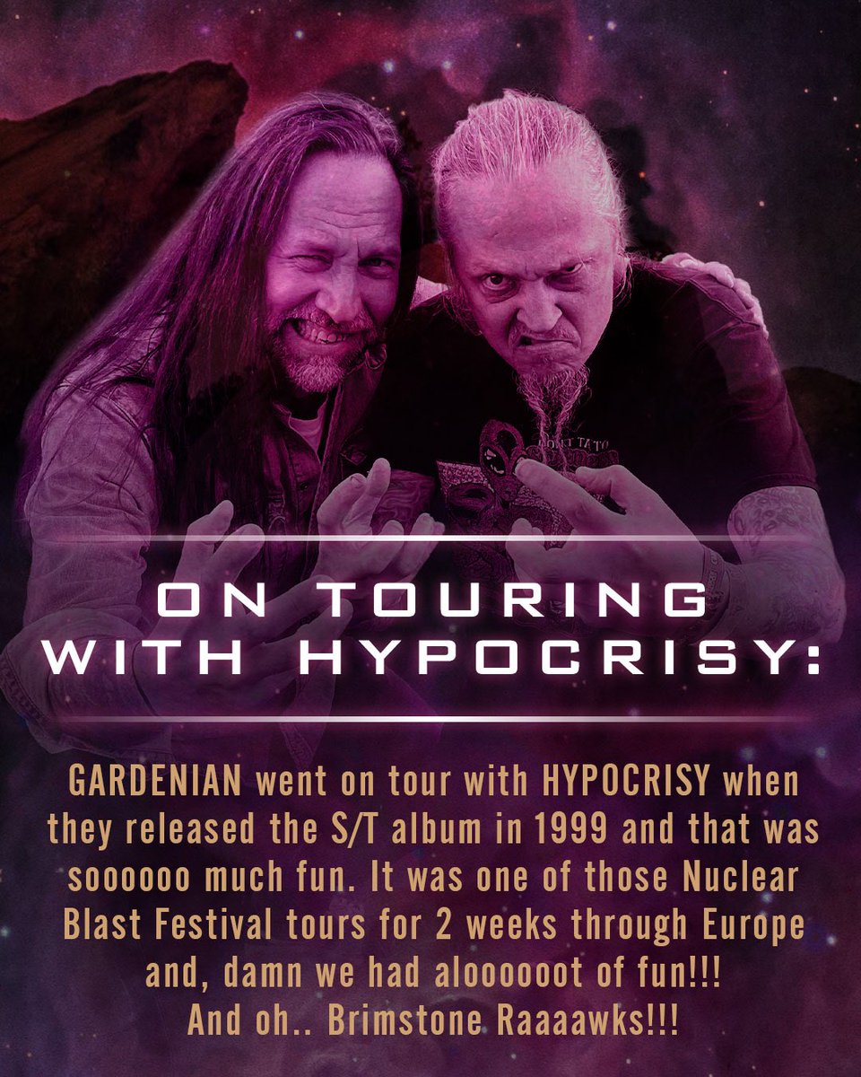 hypocrisyband's tweet photo. โI love the diversity on their albums, how easily they move from a โin your faceโ brutal song to a Pink Floyd vibe song without losing edge, it just floats perfectly together!โ - Niclas Engelin / THE HALO EFFECT
#hypocrisyband #thehaloeffect #nuclearblast #bandmemories https://t.co/rxBCt9JmcQ