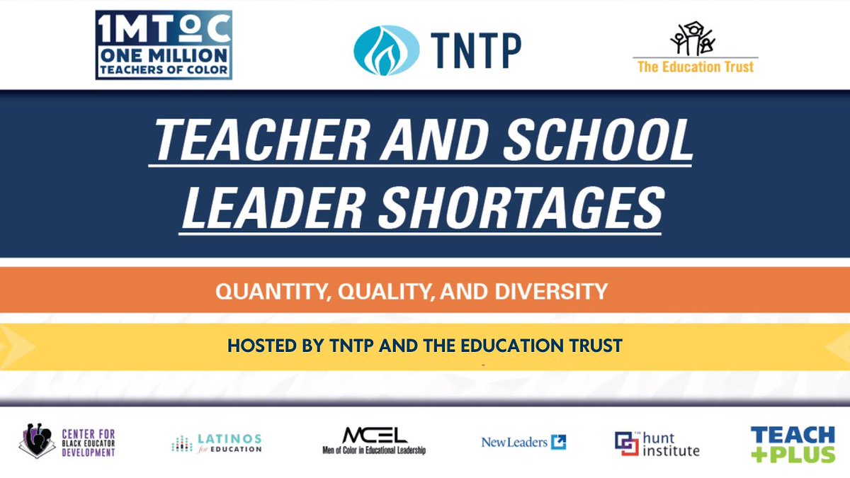 future4learning's tweet photo. The @1MToC Campaign aims to add 1 mil #EducatorsofColor & 30K leaders of color in the next decade. Check out this panel discussion ft. @EdTrust, @selmekki of @CenterBlackEd, & @HarrisonPeters of @MCELLeaders https://t.co/nXUPyXDRwA #TeacherAppreciationWeek https://t.co/ObaTWqOrAH