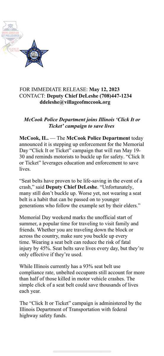 McCook Illinois Police Department (@mccookpolice_il) on Twitter photo 