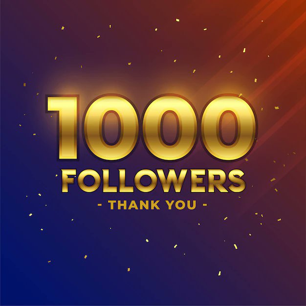 We Just Hit 1000 #Followers #Thankyou everyone!

#F4F #WeFollowBack #AlwaysFollowBack 
#Sunshibas #NFT #ETH