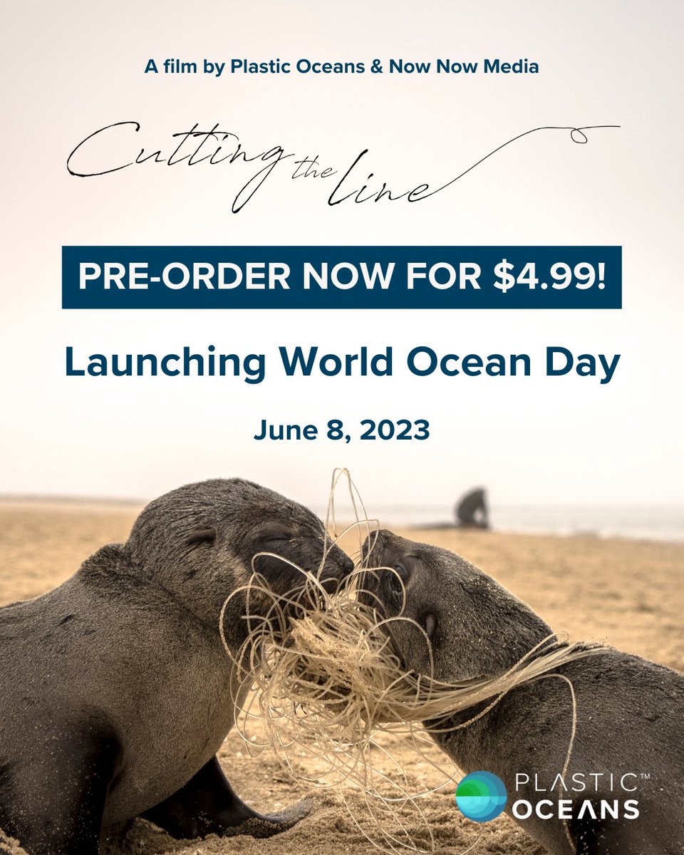 "Don't miss out on our new #documentary! Pre-order now and join the fight against #plasticpollution and #savetheseals. We can't wait to share the final result with you! #PreOrderNow #NewRelease #EnvironmentalAwareness #cuttingtheline