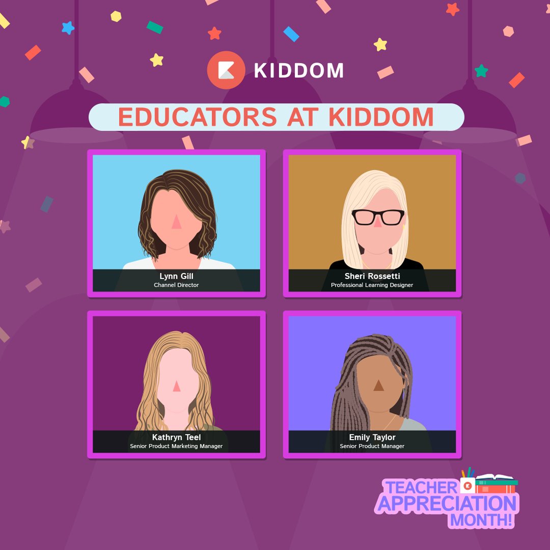 kiddomapp's tweet image. As we close #TeacherAppreciation,  we want to thank all the former educators on the #Kiddom team!

They share their knowledge and experience each day to ensure Kiddom improves the lives of teachers. 

@Yo_Mista @HannahKiddom @MsG319 @phillynina @KiddomChiara