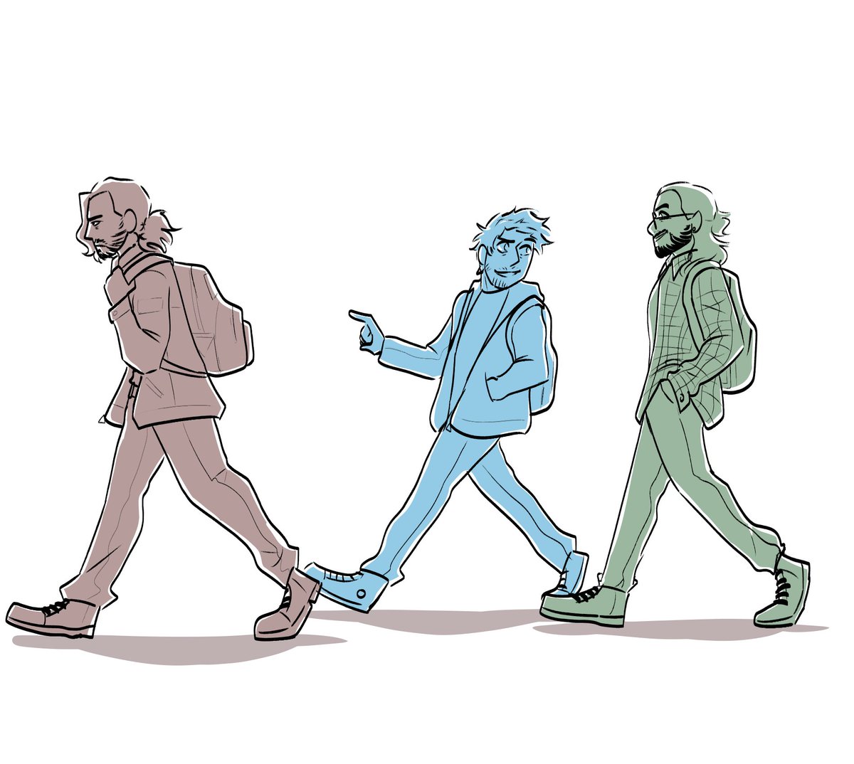 ConnieMcFalcon's tweet photo. The Last Of Us but it's a grumpy dad and a cool dad escorting a loud, immune 20-something year old across the country.

They all have ADHD.

#markiplier #jacksepticeye #crankgameplays https://t.co/uiJYxp51qS