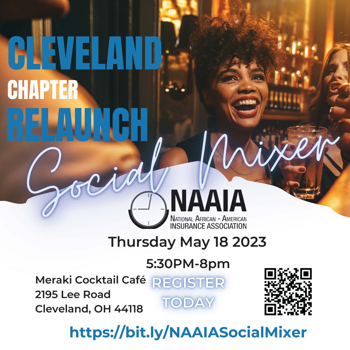 We are excited to promote the upcoming National African American Insurance Association (#NAAIA) Cleveland Chapter Relaunch Social happening on Thursday, May 18th in Cleveland, Ohio. More details here: bit.ly/NAAIASocialMix…