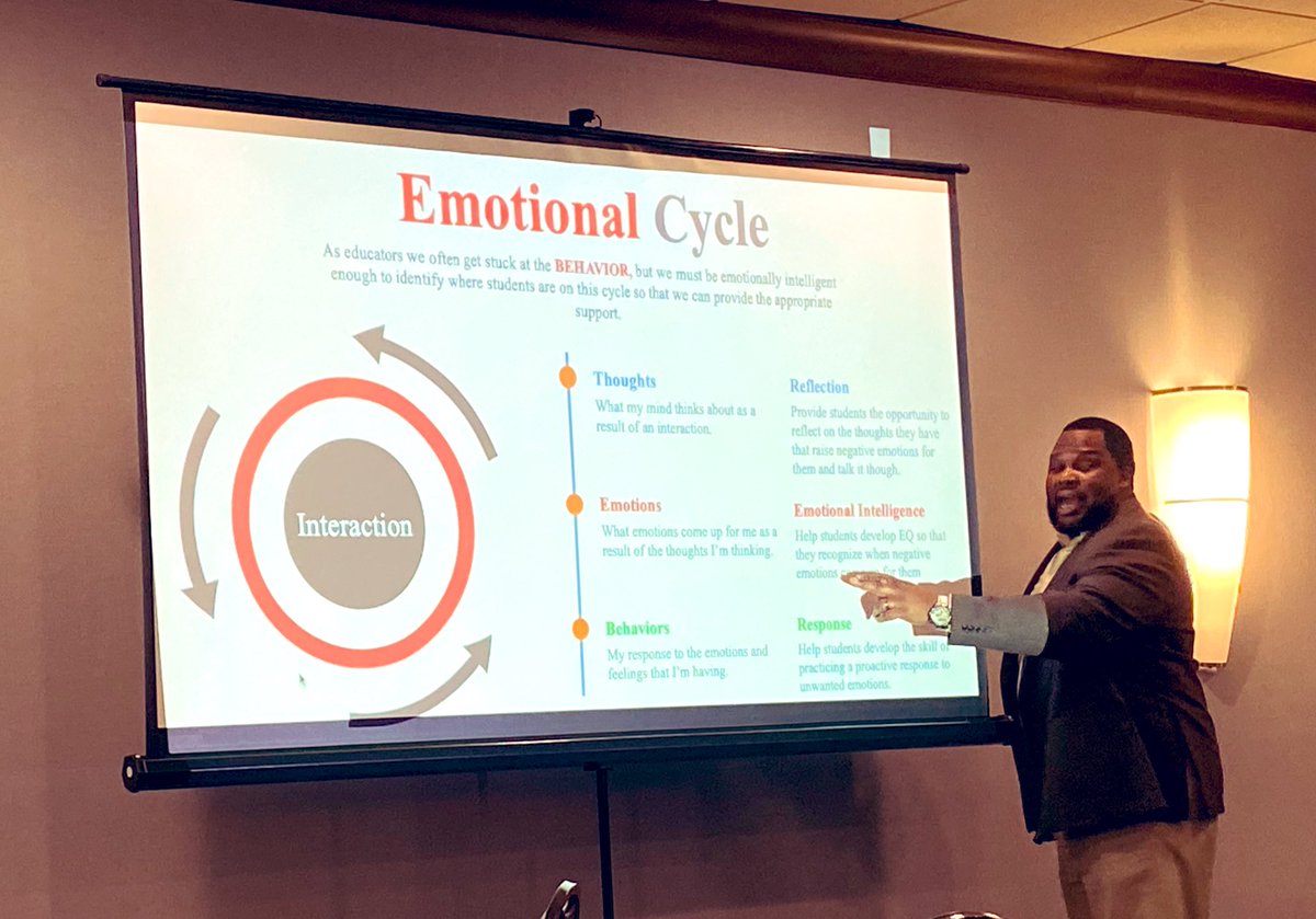 Understanding the emotional cycle, naming how we feel, and practicing strategies to help us better self regulate not only helps us stay in tune with ourselves, but increases our empathy, positive interactions, and capacity to understand others @DrBDinkins #incto