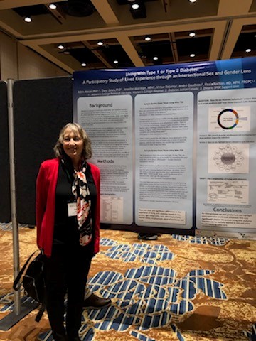 Lovely to see #WomensAgeLab research from Robin Mason and team featured at the Organization for the Study of Sex Differences conference #OSSD2023:

'Living With Type 1 or Type 2 Diabetes Through an Intersectional Sex and Gender Lens.'

#healthresearch #diabetes #sexandgender