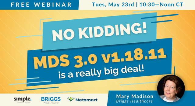 SimpleLTC's tweet image. Big changes are on the way for MDS... and it&apos;s no joke!   

Get ready for Oct 1 with Mary Madison on our upcoming webinar: ntst.zoom.us/webinar/regist…