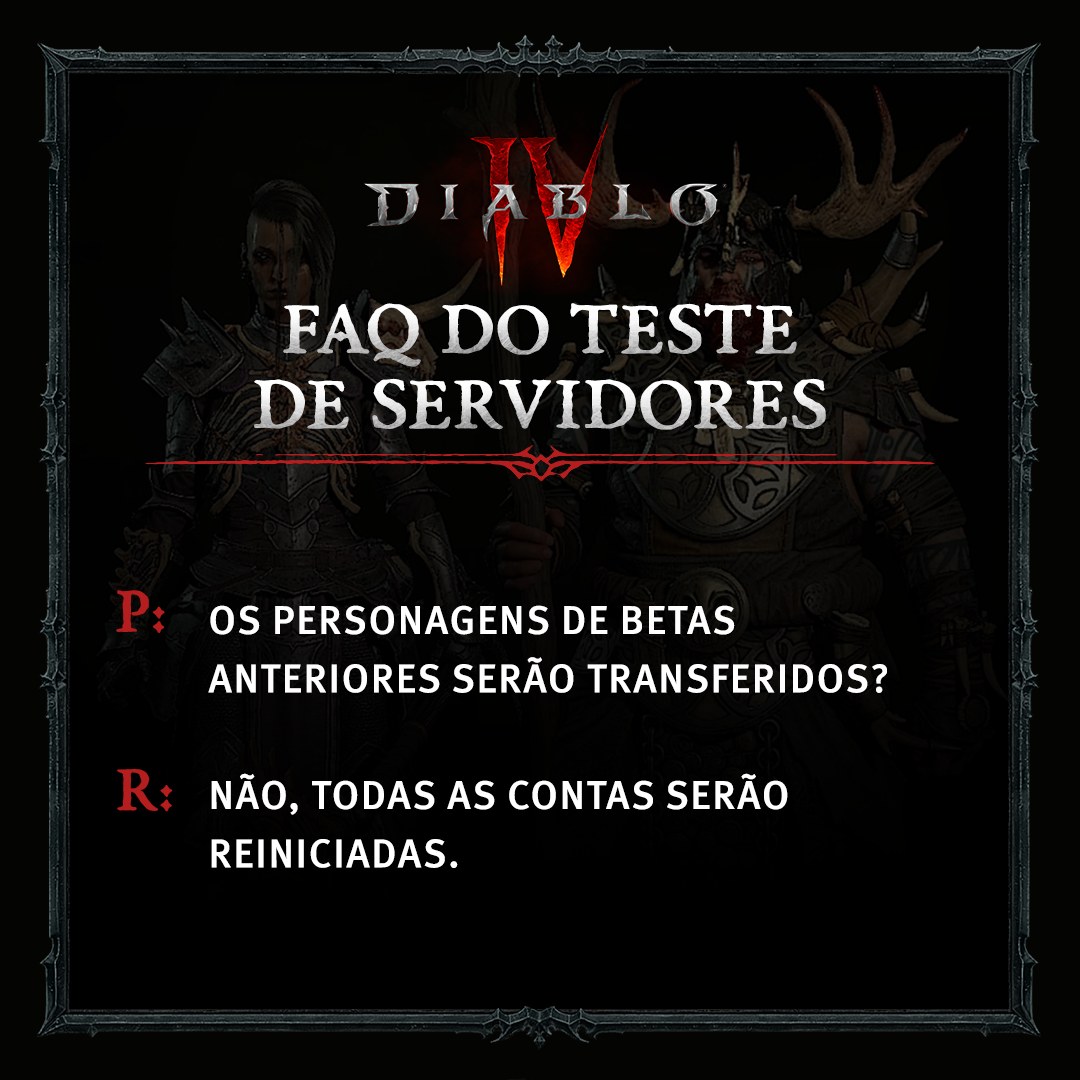 GameseGamesZus's tweet photo. FAQ DO TESTE DE SERVIDORES DIABLO IV.

----- Sexta:
🟢 Start Server: 16hrs.
*24 horas para upar para o level 20, até o Respawn do WorldBoss.

----- Sábado:
☠ Respawn do WorldBoss: 13hrs, 16, 19, 22...

#DiabloIV #diablo4 #blizzard #gaming #TESTE #betaaberto #serverslam https://t.co/VXraSAyQNu