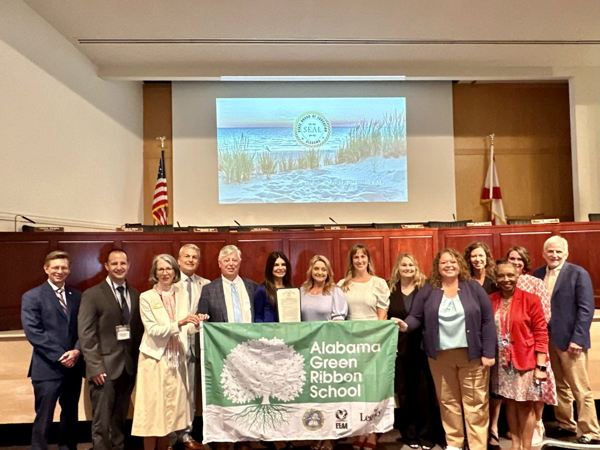 GulfShoresBOE's tweet photo. Gulf Shores City School System received a resolution as 2023 Nominee for the Alabama Green Ribbon Schools Award, State Board District 1!  Amanda Talantis received a resolution as Secondary Teacher of the Year, District 1! https://t.co/0iNikv4DFK