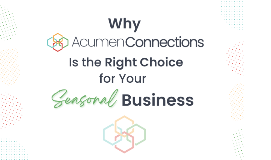 Running a seasonal business can be tricky. Let us help!
acumenconnections.com/why-acumen-con…
#business #smallbusiness #seasonalbusiness #businessowner #payment #paymentprocessing
