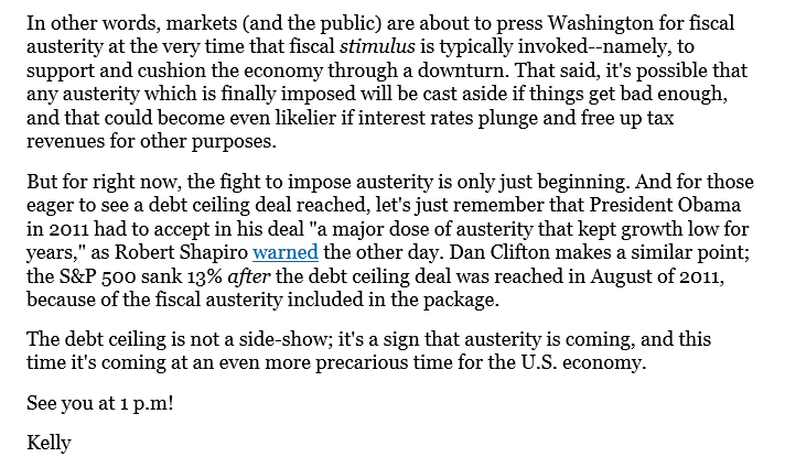 NEWSLETTER: The debt ceiling is just Act One. 

link.cnbc.com/public/31462562

<a href="/DanCliftonStrat/">Daniel Clifton</a> <a href="/CNBC/">CNBC</a>
