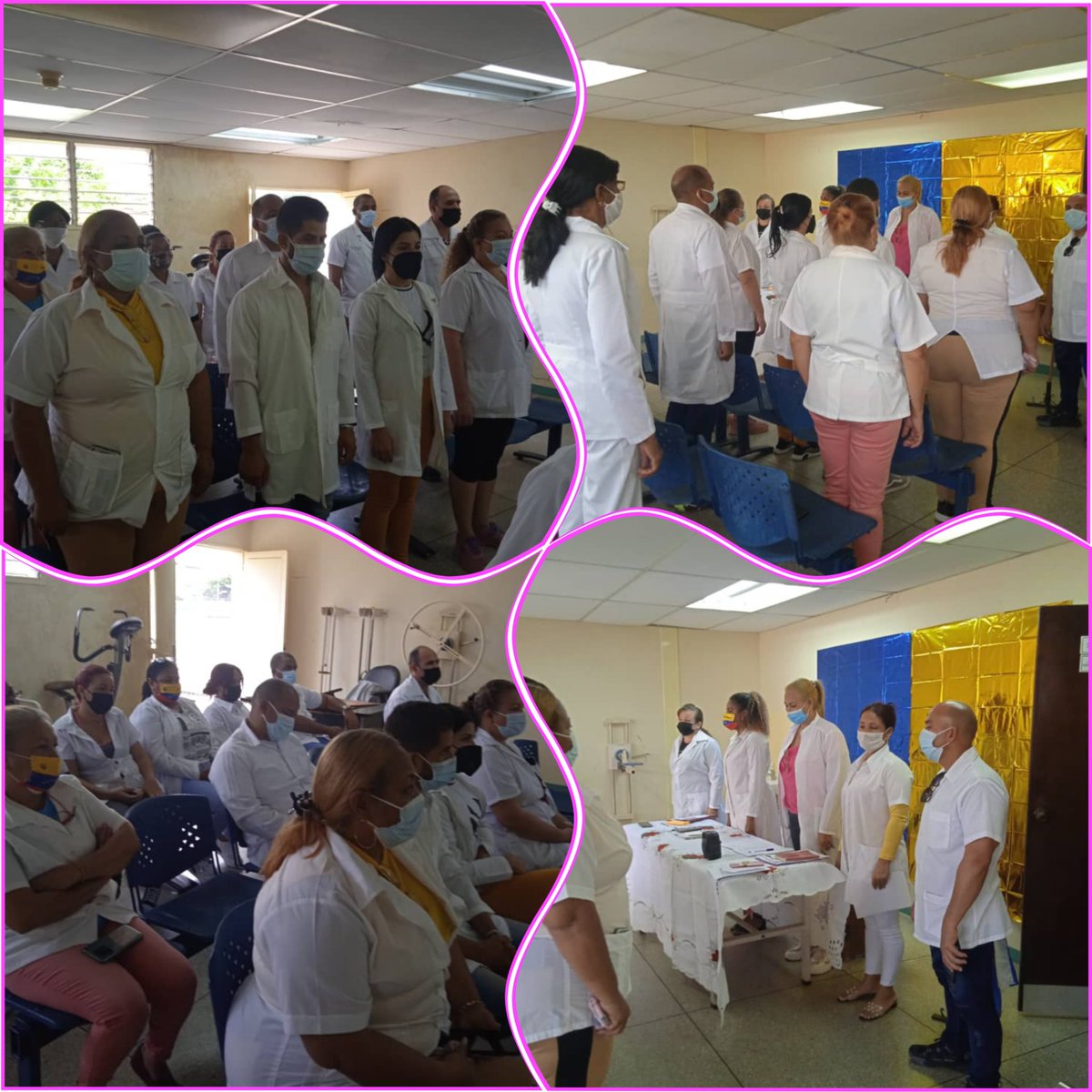 Feliz día enfermeros 
#CubaPorLaVida #CubaCoopera #60AñosSalvandoVidas <a href="/cubacooperaven/">Brigada Médica Cubana en Venezuela</a> <a href="/MINSAPCuba/">Ministerio de Salud Pública de Cuba</a> @CubCooperaVeGua <a href="/CubacooperaveG/">Brigada Médica Cubana en el Estado Guárico.</a>