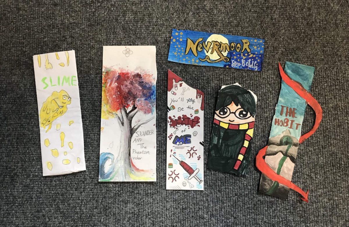 Year 7 have created some fabulous bookmarks as they raise money for #ReadforGood - these are the winning entries in their Interform competition.