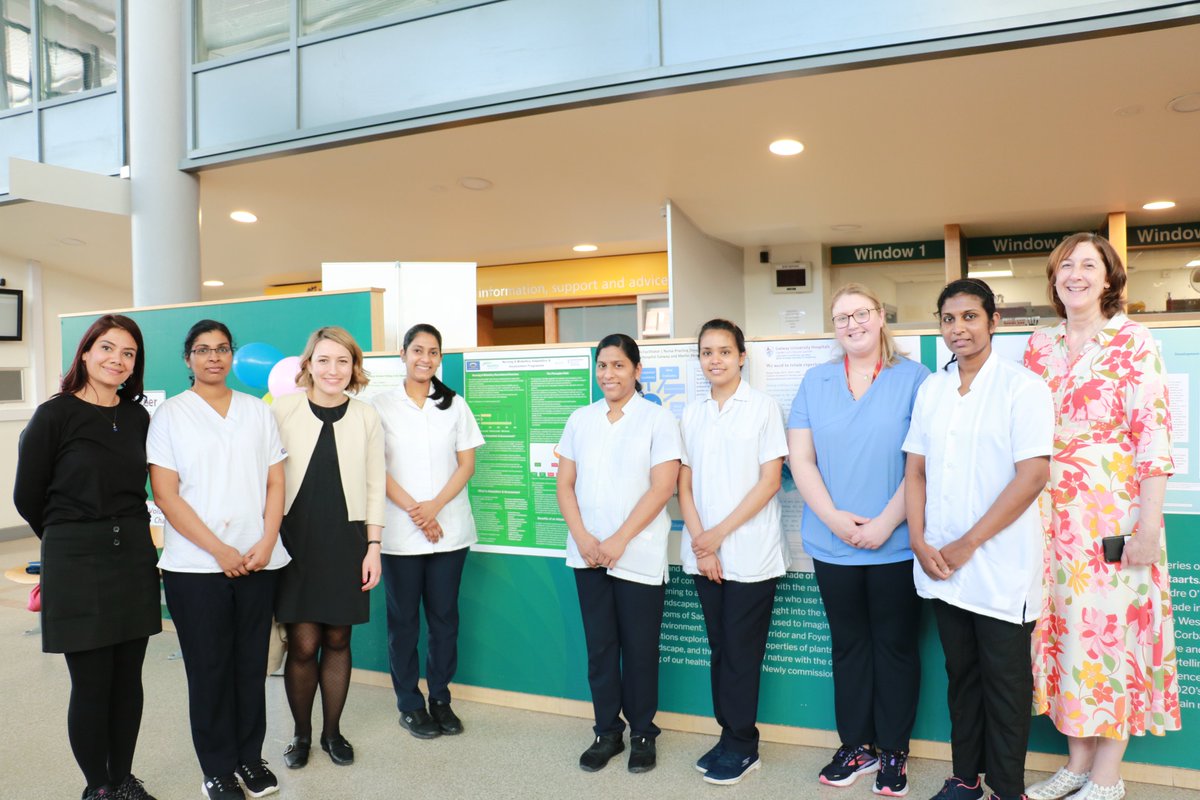 HSE_West_NWest's tweet photo. Some of the wonderful nursing staff in Galway University Hospitals celebrating #InternationalNursesDay today - thank you for your tireless work advocating for patients and for being excellent colleagues 💐
#OurNursesOurFuture #IND2023 https://t.co/ljxqk5bsTM
