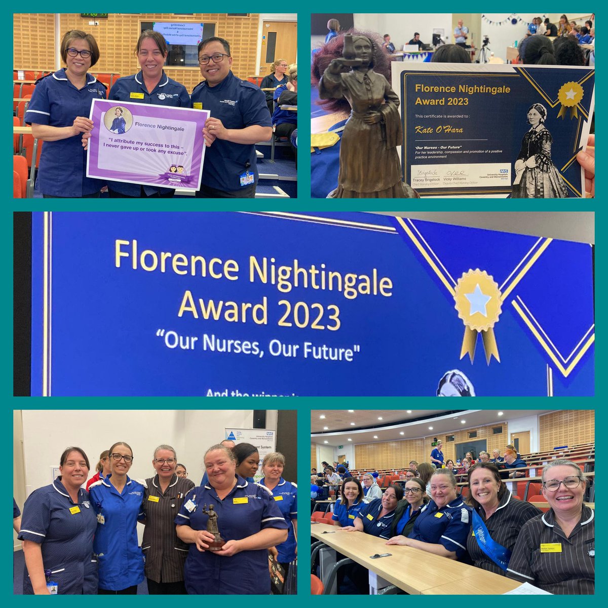 Happy International Nurses day from team Surgery! What a hugely successful day with ward manager Kate O'hara winning the Florence Nightingale Award and Glaucoma nurse specialist Mary Jane Oca winning the Daisy Nurse leader award #NursingExcellence