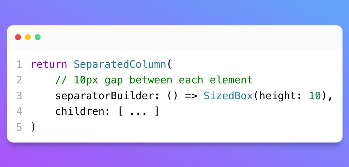cavin_1910's tweet image. Hey #FlutterDevs,
You have used 𝗥𝗼𝘄𝘀 and 𝗖𝗼𝗹𝘂𝗺𝗻𝘀 to create UI’s in your 𝗙𝗹𝘂𝘁𝘁𝗲𝗿 𝗔𝗽𝗽. But did you know you can take your code 𝗼𝗻𝗲 𝗹𝗲𝘃𝗲𝗹 𝘂𝗽 by using one package? 😉 🧵👇
#100daysofflutter #Flutter #day88 @FlutterDev
