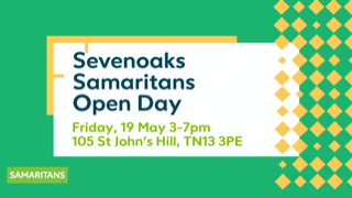 There's just a few days until we open the doors for a drop-in open day at Sevenoaks Samaritans on Fri 19 May.
Meet the team, find out about what we do, training, volunteering and our plans for the future <a href="/SamsSevenoaks/">Samaritans Sevenoaks</a>.
To book a space go to eventbrite.co.uk/e/622972406237
#sevenoaks