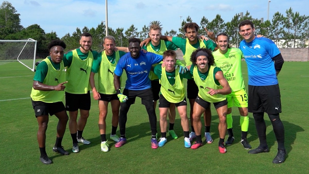 TampaBayRowdies's tweet photo. Unreal ending to Friday's Young vs Old. Strng showings from each side, but Team Young takes the 🏆 with two goals in the final seconds. #COYR https://t.co/ecH28isAG4