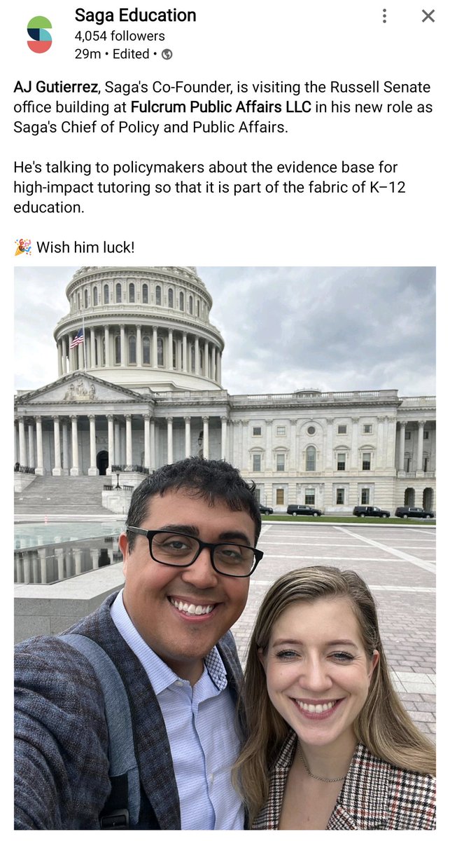 Fulcrum_DC's tweet photo. #TeamFulcrum's @SarahMonteith11 (please follow her account!) pounding the pavement this week with our client @SagaEducation co-founder Antonio Gutierrez. https://t.co/eqwAJomBHH
