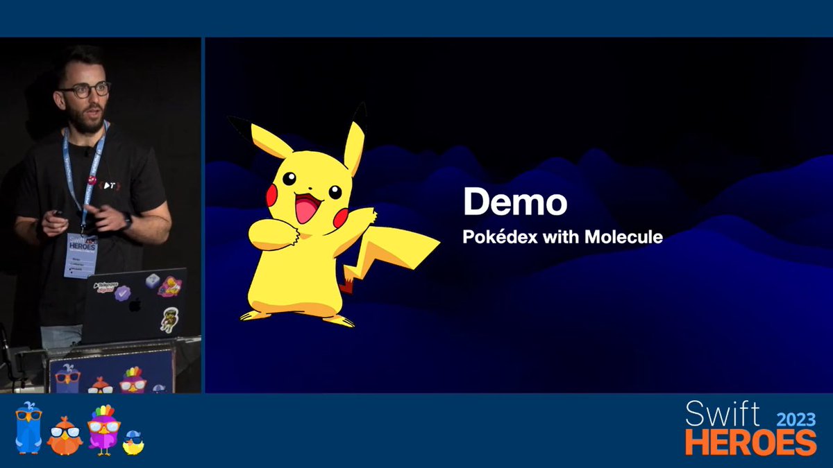 Last week I was with <a href="/PasqualeSpisto/">Pasquale Spisto</a>  at SwiftHeroes to introduce Molecule architecture.
It was amazing! 
Thanks to <a href="/swiftheroes_it/">Swift Heroes</a> and <a href="/telepass/">Telepass</a> for the opportunity! 
Can't wait for the next adventure! 🚀🎉