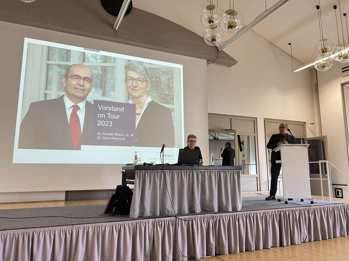 Heute „Vorstand on Tour 2023“ der Kassenärztliche Vereinigung Baden-Württemberg (<a href="/kvbw_info/">KVBW</a>) mit <a href="/DrKarstenBraun/">Dr. Karsten Braun</a> und Dr. Doris Reinhardt bei uns in #Freudenstadt im #Nordschwarzwald.