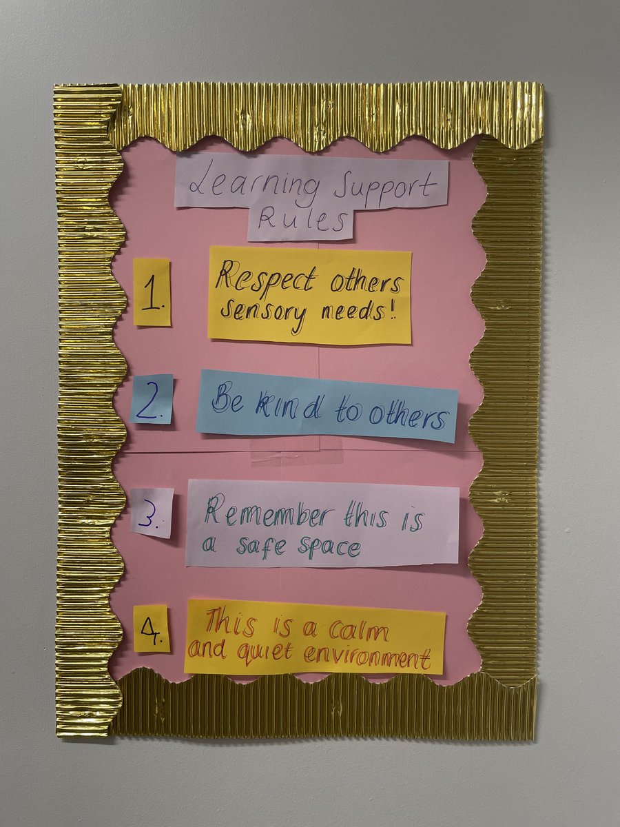 TQEA_Principal's tweet image. New Learning support area expectations co-constructed with the amazing Annabel today. Fantastic work which will set the tone in the area. Thank you, Annabel. #expectations #LearningSupport