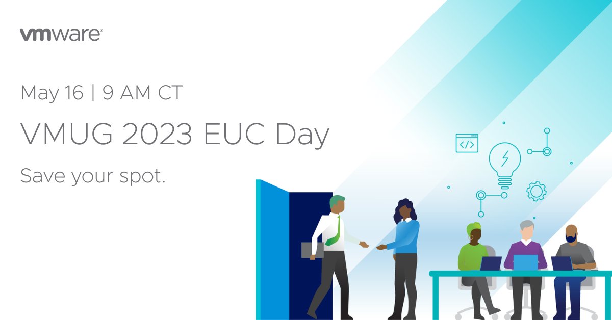 Don't miss out: VMUG's Virtual EUC Event is right around the corner! ⏳ Connect with @VMware experts, EUC vendors, and community members to discover the latest on all things EUC. Register now: my.vmug.com/s/community-ev…