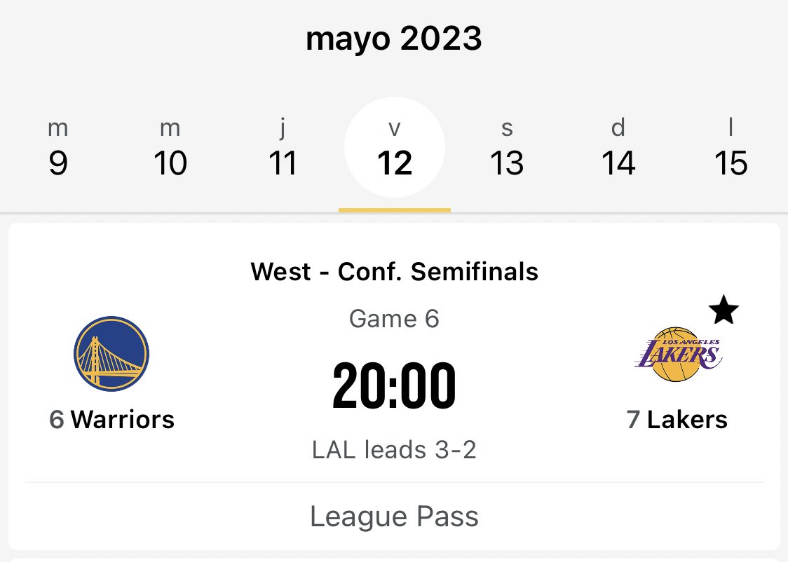 correavega's tweet photo. ufff ! Game 6… @NBA @Lakers @warriors #PLAYOFFS2023 https://t.co/2g4rcBtwo5