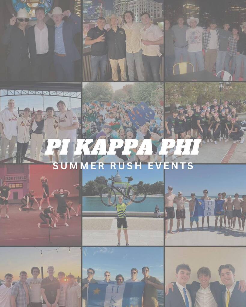 Interested in rushing Pi Kappa Phi? Come meet some of the guys this summer in Kansas City, St. Louis, and Chicago. With any questions about Pi Kappa Phi or the rush process contact any of our rush chairmen. 

#PiKappaPhi #RushPiKapp @mizzouifc instagr.am/p/CsJn4sQrOdk/