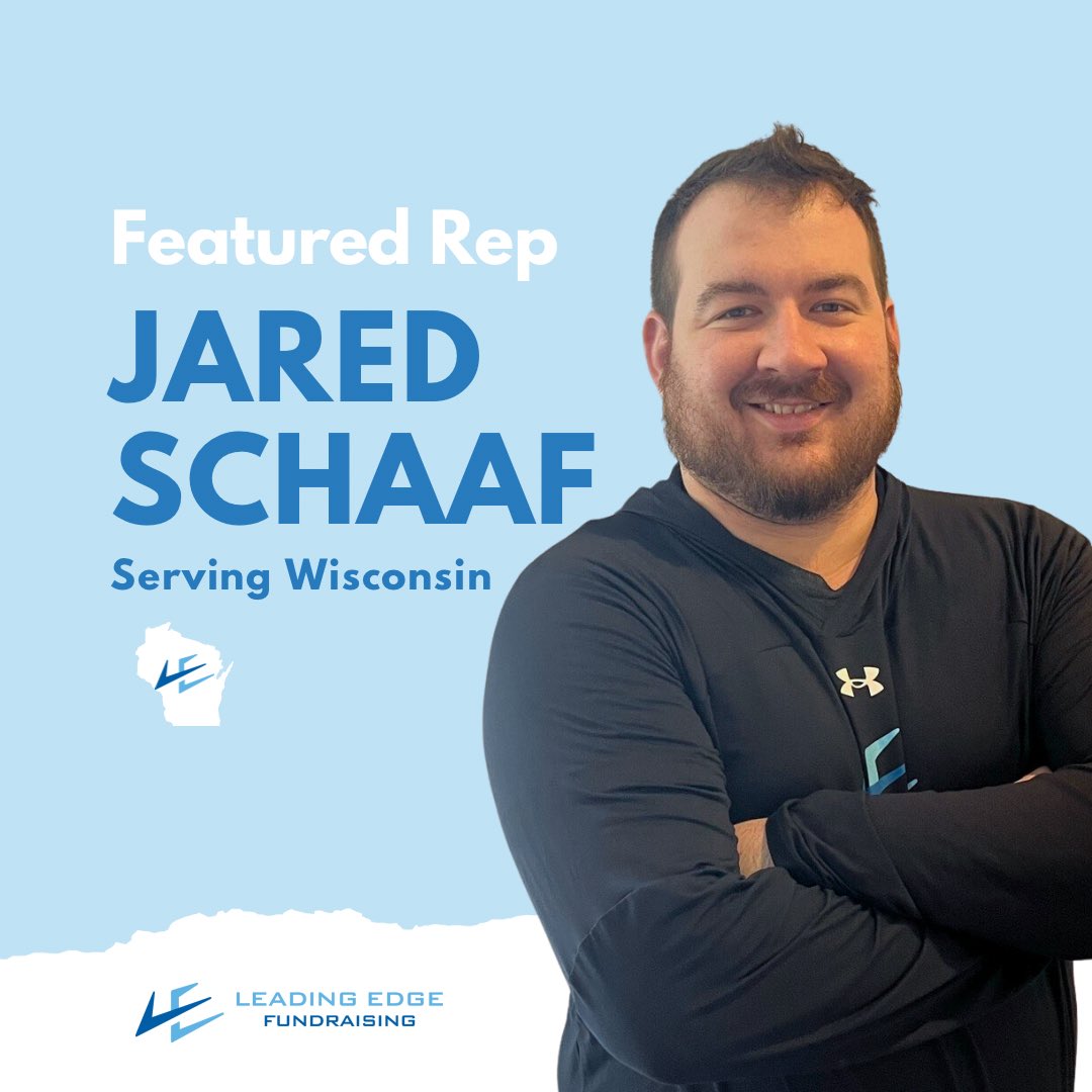 le_fundraising's tweet photo. ✨ Featured Rep ✨

Meet Jared 🥳

• @LE_FVA_WI 

#leadingedge #refusetobeoutworked #leadingedgefundraising #featuredrep #happyfriday #wisconsin https://t.co/3wAA93iTJm