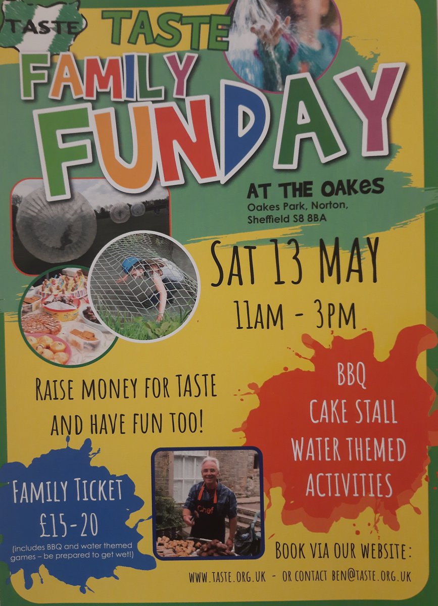 Looking forward to seeing you all at our Family Funday at The Oakes tomorrow starting at 11am
