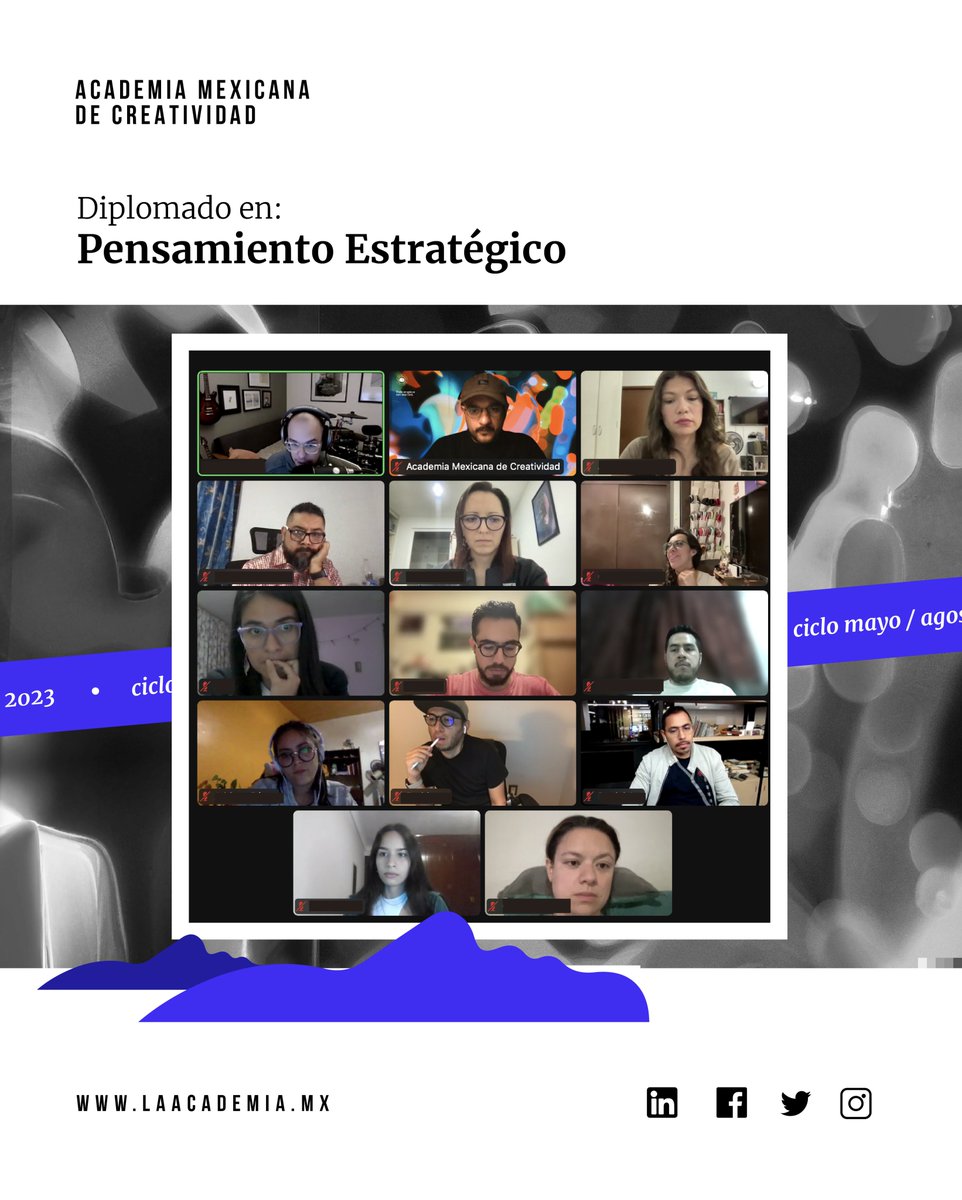 Iniciamos el ciclo mayo-agosto con el workshop de #PensamientoEstratégico, impartido por Javier Macías, Cofundador de <a href="/bombayagency/">Sidi Mubarak Bombay</a> 

Nuestros alumnos tienen como reto identificar las raíces de un problema social para generar propuestas de solución. 
 #Diplomados #Cursos