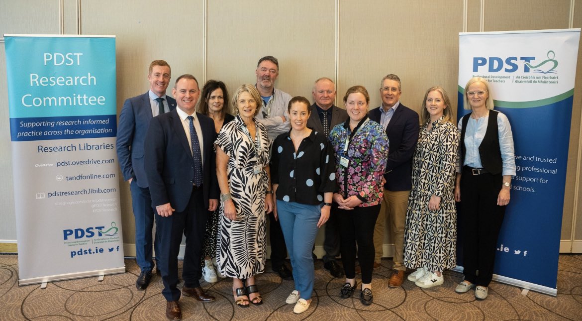 PDSTResearch's tweet photo. The @PDSTResearch Committee (pictured below) held its final research forum of the year in Sligo yesterday.
This dynamic group lead various on-going strategic projects within @PDSTie, ensuring that we are research-informed and research-active as an organisation.
#PDSTresearch https://t.co/A0dWzrxjtS