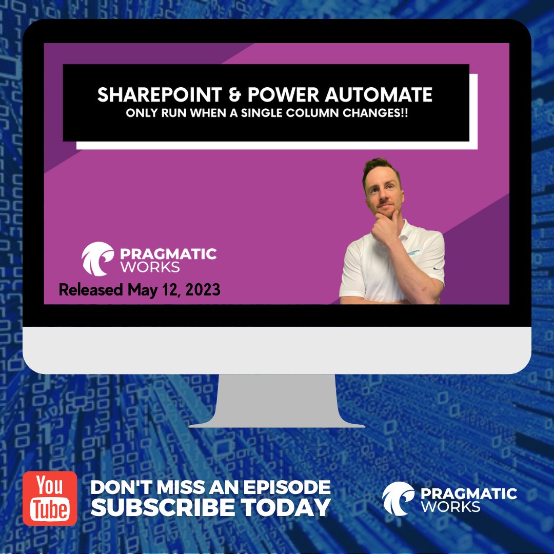 Check out our YouTube videos from this week and learn about #PowerApps #MicrosoftTeams #PowerAutomate and #Sharepoint #PragmaticWorks
Watch here: bit.ly/3I1uVYJ