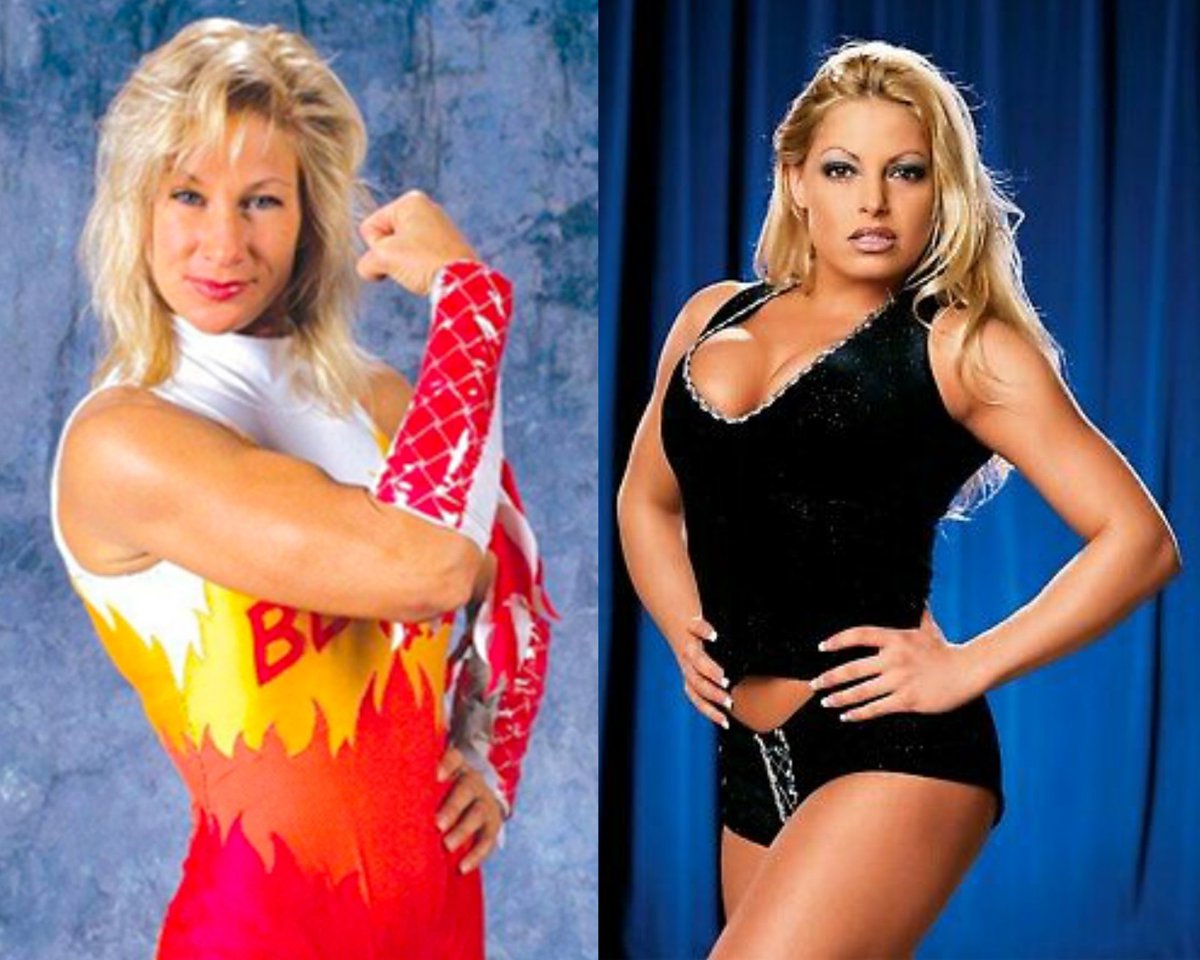 A current potential rivalry between Alundra Blayze and Trish Stratus who are two of the biggest female stars of their respective era of WWE we love to see it!

@Madusa_rocks @trishstratuscom https://t.co/4dqiWwdwBm