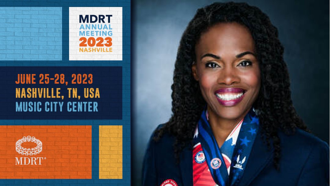 Don't miss the opportunity to hear Olympic medalist @chauntelowe on Main Platform as she shares her story of resilience. Learn how to overcome adversity with tenacity during challenging times at the 2023 MDRT Annual Meeting. Register today: bit.ly/40lh1ac