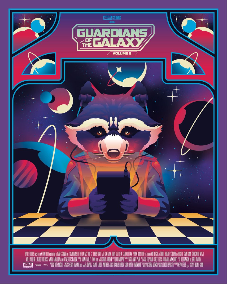 Marvel UK & Ireland (@marveluk) on Twitter photo Rocket does love a good tune!
<a href="/slaterdesign/">Nick Slater ☻</a> draws on 70s sci-fi influences for his amazing #GuardiansOfTheGalaxyVol3 poster! Don't miss the Guardians' final tour, in cinemas now! Rocket does love a good tune!
<a href="/slaterdesign/">Nick Slater ☻</a> draws on 70s sci-fi influences for his amazing #GuardiansOfTheGalaxyVol3 poster! Don't miss the Guardians' final tour, in cinemas now!
